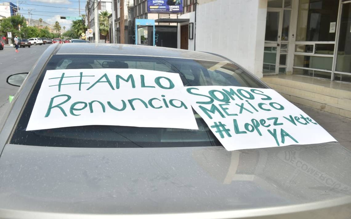 En caravana protestan contra AMLO en Torre n El Sol de la